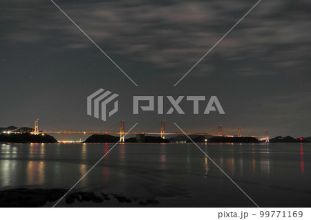 【来島海峡大橋 (早朝)】 愛媛県今治市吉海町名 99771169