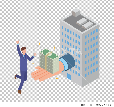 社員への還元のイメージイラスト 99773745