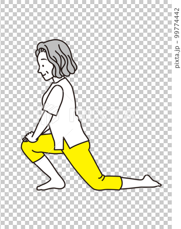 Aunt stretching 99774442