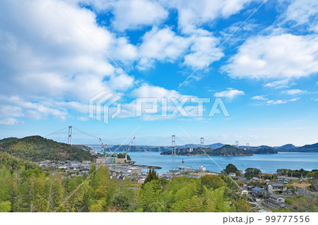 【来島海峡大橋】 愛媛県今治市砂場町 【来島海峡大橋】 愛媛県今治市砂場町 99777556