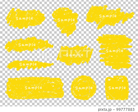 Various frame sets of crayon materials Various frame sets of crayon materials 99777883