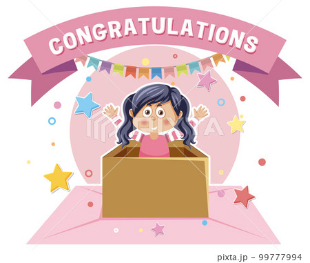 Congratulations message for banner or poster design 99777994