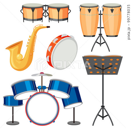 Set of music instruments 99778035