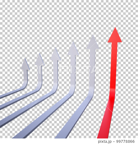 創造的な 3 D レンダリング金融の成長または衰退の図 創造的な 3 D レンダリング金融の成長または衰退の図 99778866