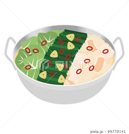 もつ鍋のイラスト もつ鍋のイラスト 99779141