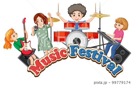 Music festival text banner design 99779174