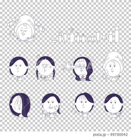 女性上半身插圖集 女性上半身插圖集 99780042
