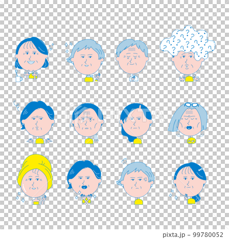 高級女性上半身插圖集 高級女性上半身插圖集 99780052