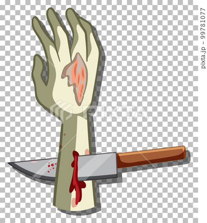 Zombie hand in cartoon style Zombie hand in cartoon style 99781077