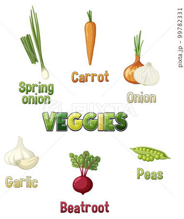 Set of vegetable cartoon Set of vegetable cartoon 99782331