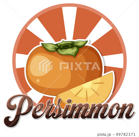 Persimmon fruit cartoon icon 99782371