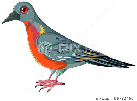 Passenger pigeon extinct animal vector 99782460