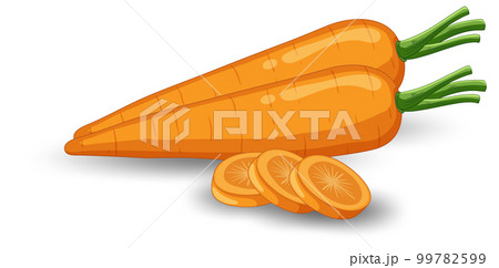 Isolated orange carrot cartoon 99782599