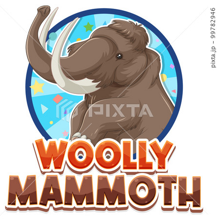A woolly mammoth logo 99782946