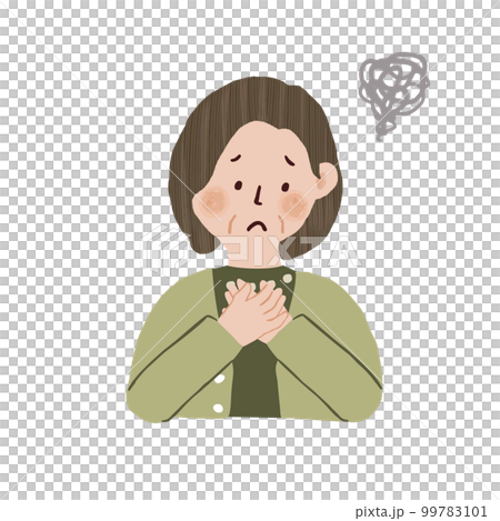 woman feeling anxious 99783101