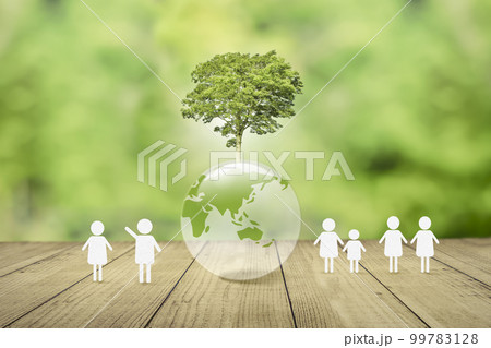 地球環境保護と人々の暮らし。SDGSイメージ 地球環境保護と人々の暮らし。SDGSイメージ 99783128