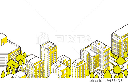 街並みの立体図. 背景. 都市. 99784384