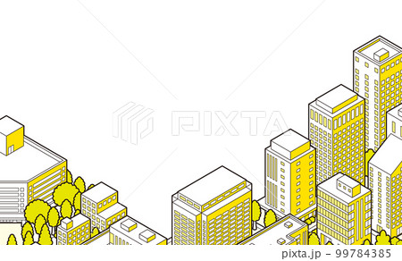 街並みの立体図. 背景. 都市. 99784385
