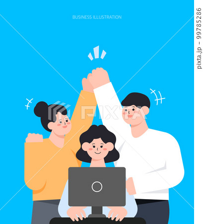 イラスト ポスター ビジネス 99785286