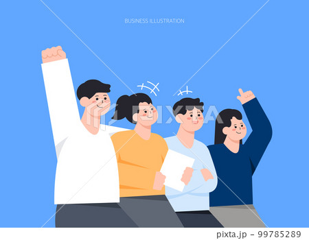 イラスト ポスター ビジネス 99785289
