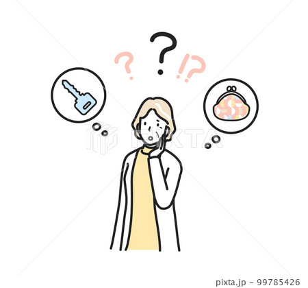 物忘れのシニア女性 99785426