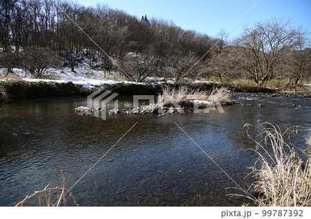 達曾部川橋梁付近の風景 達曾部川橋梁付近の風景 99787392