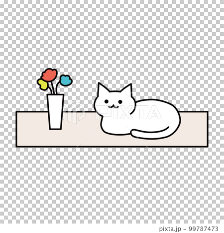 simple cat illustration simple cat illustration 99787473