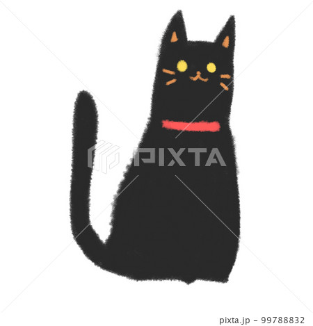 黒猫 キジトラ クレヨン画 猫の絵 144 水彩画 原画 キジトラ猫 - メルカリ