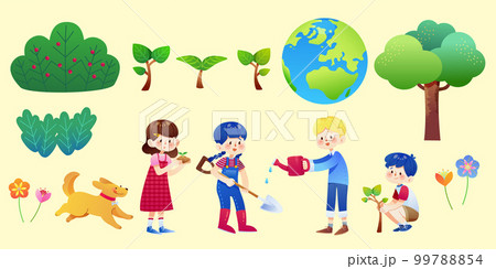 Arbor day element set Arbor day element set 99788854