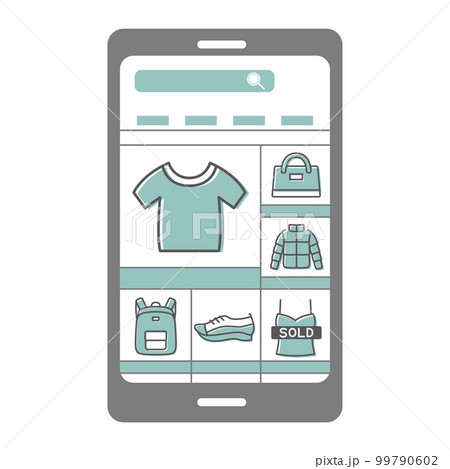 ネットショッピング　スマホ画面 99790602