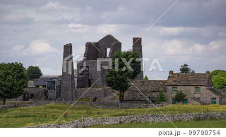 Ancient Ruins of Magpie Mine in the Peak District Ancient Ruins of Magpie Mine in the Peak District 99790754