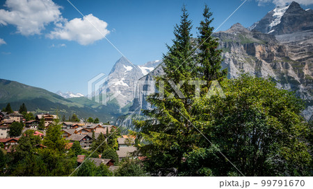The Swiss alps with its wonderful landscape and nature The Swiss alps with its wonderful landscape and nature 99791670