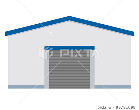 倉庫の外観イラスト 倉庫の外観イラスト 99791699