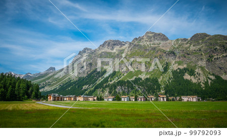 Beautiful Engadin region in Switerland 99792093
