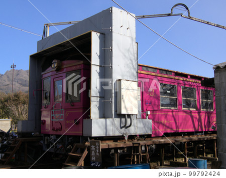 南阿蘇鉄道高森駅に停泊中のMT-3010気動車 熊本県阿蘇郡高森町高森 南阿蘇鉄道高森駅に停泊中のMT-3010気動車 熊本県阿蘇郡高森町高森 99792424
