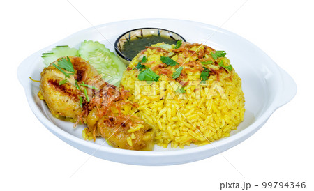 Chicken Biryani  isolated 99794346