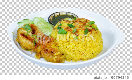 Chicken Biryani  isolated 99794346
