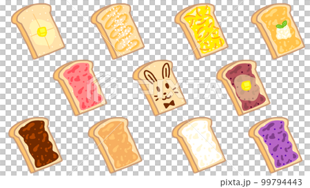Sweet and delicious toast sweets 99794443