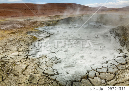 Morning Sun Geysers at the Altiplano of Potosi Region, Bolivia Morning Sun Geysers at the Altiplano of Potosi Region, Bolivia 99794555