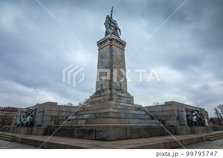 Soviet army monument for WWII in Sofia, Bulgaria, Eastern Europe 99795747