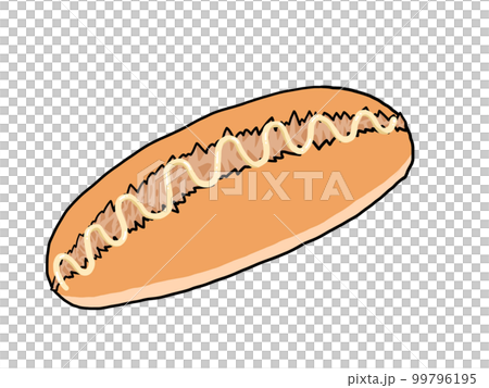 Illustration of tuna and mayonnaise bread 99796195