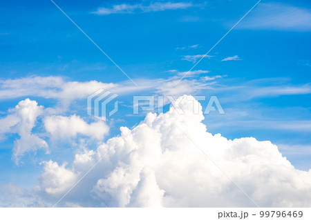 clouds and blue sunny sky, white clouds over blue sky, Aerial view, nature blue sky white cleat weather. clouds and blue sunny sky, white clouds over blue sky, Aerial view, nature blue sky white cleat weather. 99796469