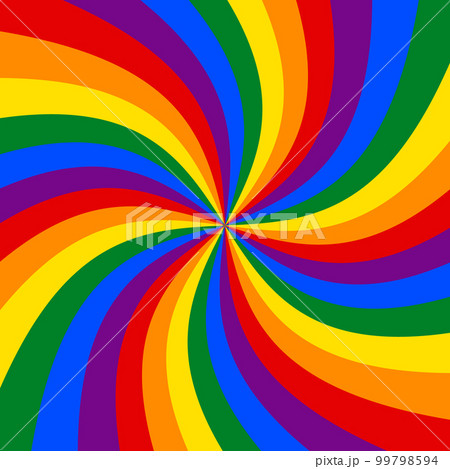 Wavy horizontal LGBT backgrounds, LGBT colors rainbow flag. Banner, poster, template, vector 99798594