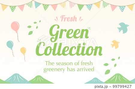 ナチュラル・新緑・パーティー・イベントイメージのコピースペースのあるおしゃれフレーム_パステルカラー ナチュラル・新緑・パーティー・イベントイメージのコピースペースのあるおしゃれフレーム_パステルカラー 99799427