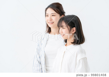 親子　母子　笑顔 99801408