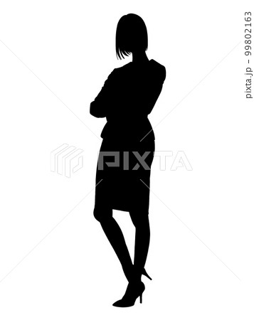 女性のシルエット 女性のシルエット 99802163