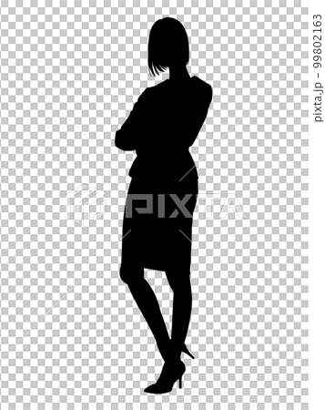 女性のシルエット 女性のシルエット 99802163