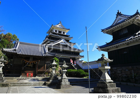 【大分県】晴天の中津城と奥平神社 99802230