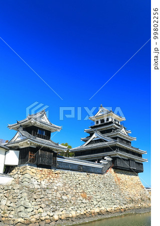 【大分県】晴天の中津城 天守閣と大鞁櫓 【大分県】晴天の中津城 天守閣と大鞁櫓 99802256