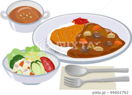 カツカレーライス　セット 99802762